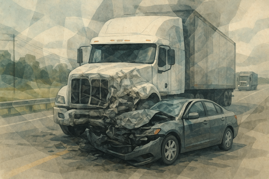 Pedestrian killed by semi-truck on eastbound I-210 in Altadena Area